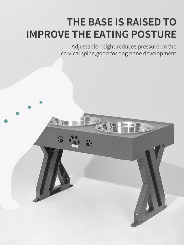 Portable Pet Feeder: Stainless Steel Folding Bowl For Dogs And Cats
