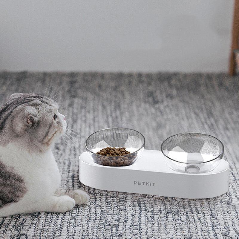 Adjustable Stainless Steel Pet Double Bowl - Elevated Feeding Solution